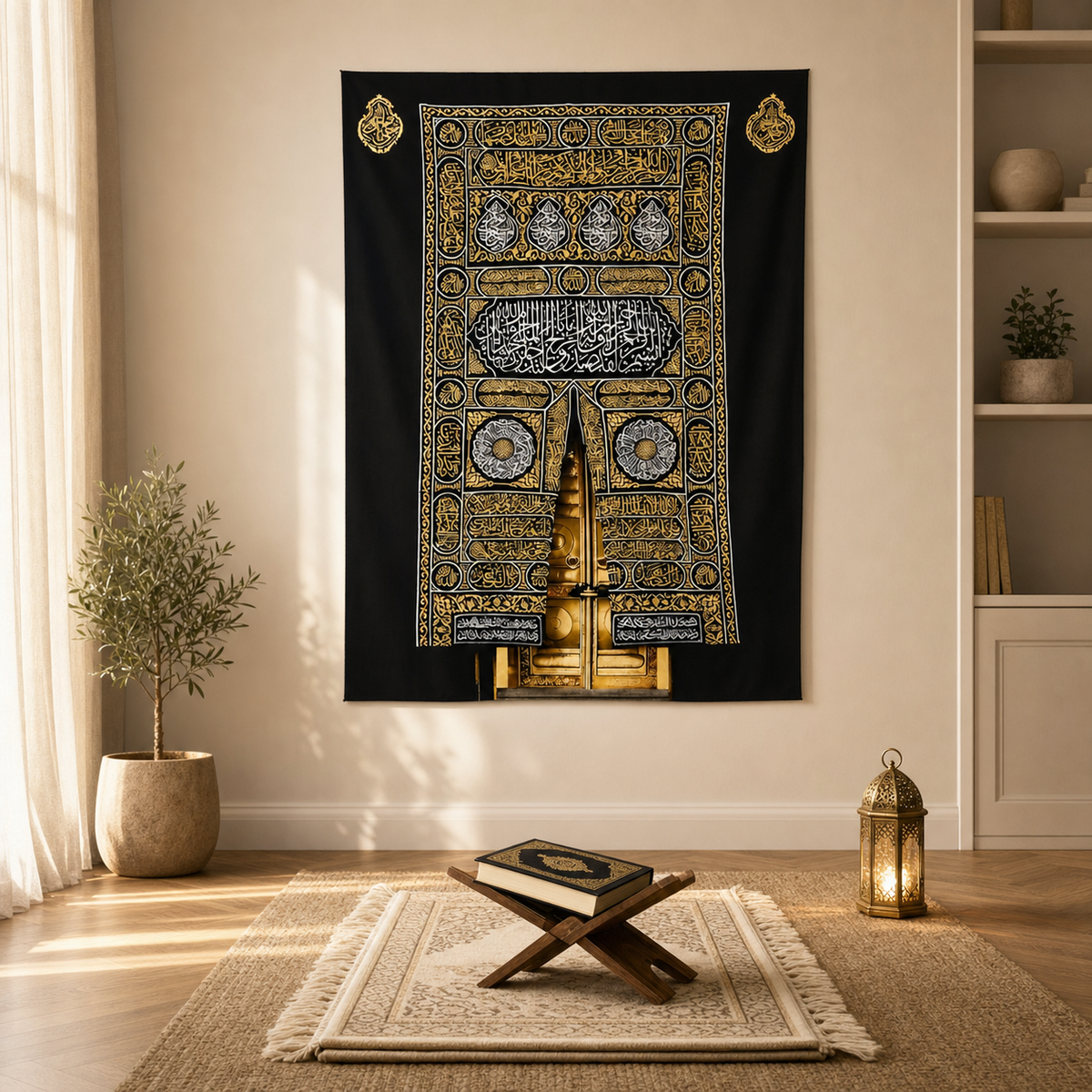 Kaaba Door Inspired Wall Hanging